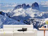 Snow Mountain Wall Mural 44 ] Wallpaper Murals Winter Scenes On Wallpapersafari