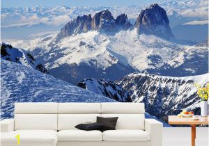 Snow Mountain Wall Mural 44 ] Wallpaper Murals Winter Scenes On Wallpapersafari