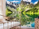 Snow Mountain Wall Mural Beibehang Custom Photo Wall Murals Wallpaper 3d Luxury