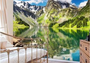 Snow Mountain Wall Mural Beibehang Custom Photo Wall Murals Wallpaper 3d Luxury