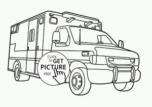 Snow Plow Coloring Page Ambulance Coloring Page