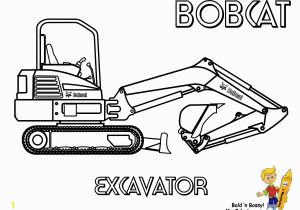 Snow Plow Coloring Page Bobcat Coloring Page Excavator at Yescoloring