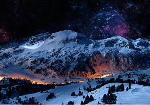 Snow Scene Wall Murals Winter Mountain Scene