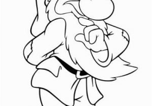 Snow White and the Seven Dwarfs Coloring Pages Grumpy Dwarf Coloring Page Free