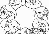 Snow White and the Seven Dwarfs Coloring Pages Pin Em Papirklip