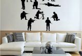 Snowboard Wall Mural Idfiaf Military Army sol R Wall Sticker Guns Wall Decal War