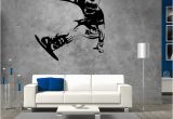 Snowboard Wall Mural Skating Bord T Wandaufkleber Jungen Schlafzimmer Hintergrund