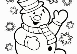 Snowman Coloring Pages for Kindergarten Christmas Coloring Pages