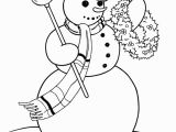 Snowman with Scarf Coloring Page Free Printable Snowman Coloring Pages for Kids