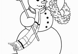 Snowman with Scarf Coloring Page Free Printable Snowman Coloring Pages for Kids