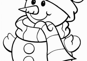 Snowman with Scarf Coloring Page Snowman Coloring Pages Wearing Scarf and Hat Coloringstar