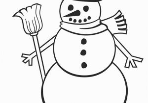 Snowman with Scarf Coloring Page Snowman Template Snowman Crafts