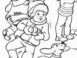 Snowy Mountain Coloring Page Playing Snow In Winter Coloring Pages for Kids