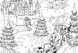 Snowy Mountain Coloring Page Printable Christmas Colouring Pages for Kids Thomas Winter Pictures
