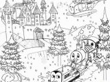 Snowy Mountain Coloring Page Printable Christmas Colouring Pages for Kids Thomas Winter Pictures