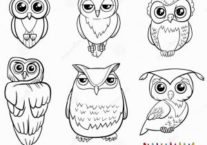 Snowy Owl Coloring Page Owl Characters Coloring Page Stock Vector Illustration Of