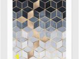 So Blue Gradient Cubes Wall Mural Daniel S Favorite Art