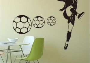 Soccer Ball Wall Mural Football Sports Wall Stickers Wallpapers Waterproof Pvc Wall Decals Murals Can Be Removable Self Adhesive Boy Bedroom Background Decoration Stickers