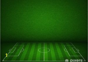 Soccer Field Wall Mural soccer or Football Field or Pitch Side View with Proper Markings Wall Mural Vinyl