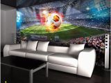 Soccer Murals for Bedrooms Custom 3d soccer Wallpaper Sports Football themed Stadium