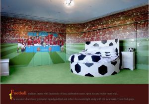 Soccer Murals for Bedrooms Football themed Room Mural by Eredshoe Cheshire