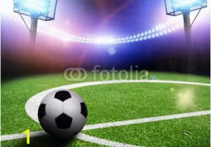 Soccer Stadium Wall Mural Image Stadium In Lights and Flashes Wall Mural