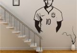 Soccer Wall Mural Decals Neymar Junior soccer Wall Sticker Sports Football Player Wall Decal