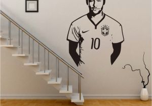 Soccer Wall Mural Decals Neymar Junior soccer Wall Sticker Sports Football Player Wall Decal