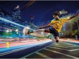 Soccer Wall Murals Wallpaper Street soccer Football Player Brasil Wallpaper Wall