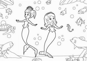 Sofia the First Mermaid Coloring Pages sofia and Oona Mermaids Coloring Pages