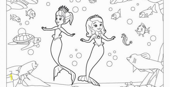 Sofia the First Mermaid Coloring Pages sofia and Oona Mermaids Coloring Pages