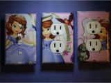 Sofia the First Mural sofia the First 3 Pc Set Light Switch Cover Girls Princess Room