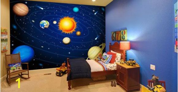 Solar System Wall Mural for Kids 20 Wondrous Space themed Bedroom Ideas You Should Try