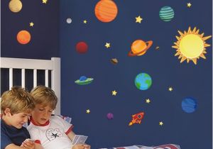 Solar System Wall Mural for Kids the solar System Wall Stickers Decals Children Room Wall Decal