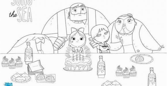 Song Of the Sea Coloring Pages song Of the Sea Birthday Party Coloring Pages Hellokids