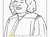 Sonia sotomayor Coloring Page Famous Hispanic Americans Coloring Pages School