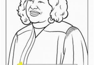 Sonia sotomayor Coloring Page Famous Hispanic Americans Coloring Pages School