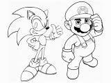 Sonic and Mario Coloring Pages to Print Mario & sonic Coloring Page Mario Bros Kids Coloring Pages