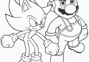 Sonic and Mario Coloring Pages to Print Mario Vs sonic Pages Coloring Pages