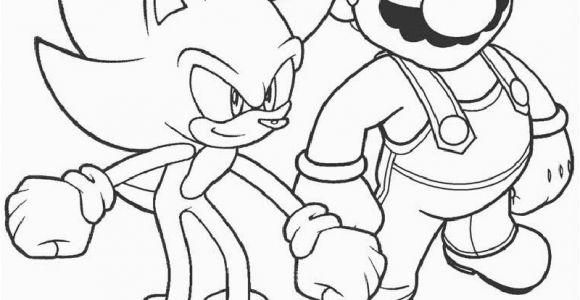 Sonic and Mario Coloring Pages to Print Mario Vs sonic Pages Coloring Pages