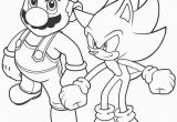 Sonic and Mario Coloring Pages to Print Printable sonic Coloring Pages for Kids