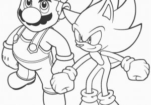 Sonic and Mario Coloring Pages to Print Printable sonic Coloring Pages for Kids