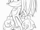 Sonic Tails and Knuckles Coloring Pages Coloriage Knuckles the Echidna