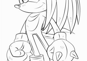 Sonic Tails and Knuckles Coloring Pages Coloriage Knuckles the Echidna