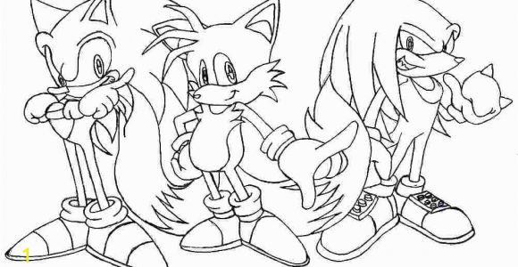 Sonic Tails and Knuckles Coloring Pages Tails Coloring Pages at Getdrawings