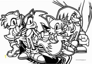 Sonic the Hedgehog and Friends Coloring Pages sonic the Hedgehog with Friends Coloring Page