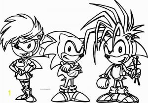 Sonic the Hedgehog and Friends Coloring Pages Three Friends sonic the Hedgehog Coloring Page