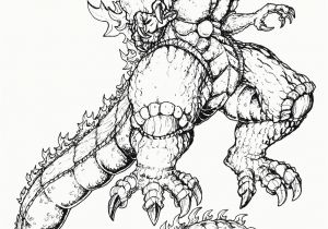 Space Godzilla Coloring Pages Super Godzilla Coloring Page