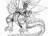 Space Godzilla Coloring Pages Ultimate Space Godzilla Coloring Page