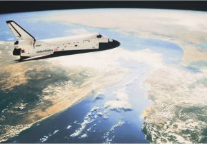 Space Shuttle Wall Mural Aviation Space Shuttle orbit Achieved Art Print S